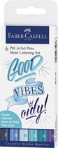 Faber-Castell Pitt Artist Pen - Letteringset Good Vibes Only - 6 delig
