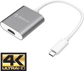 Orico USB-C naar 4K HDMI adapter Ultra HD - Aluminium - Grijs