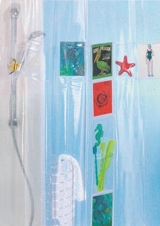 Spirella Postcard Douchegordijn Vinyl 180x200 cm Multicolour