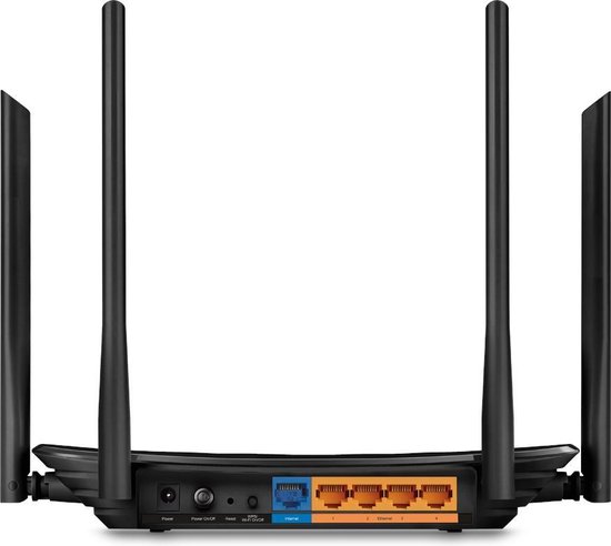 TP-Link Archer C6 - Draadloze Router - 1200 Mbps - WiFi 5 - Zwart