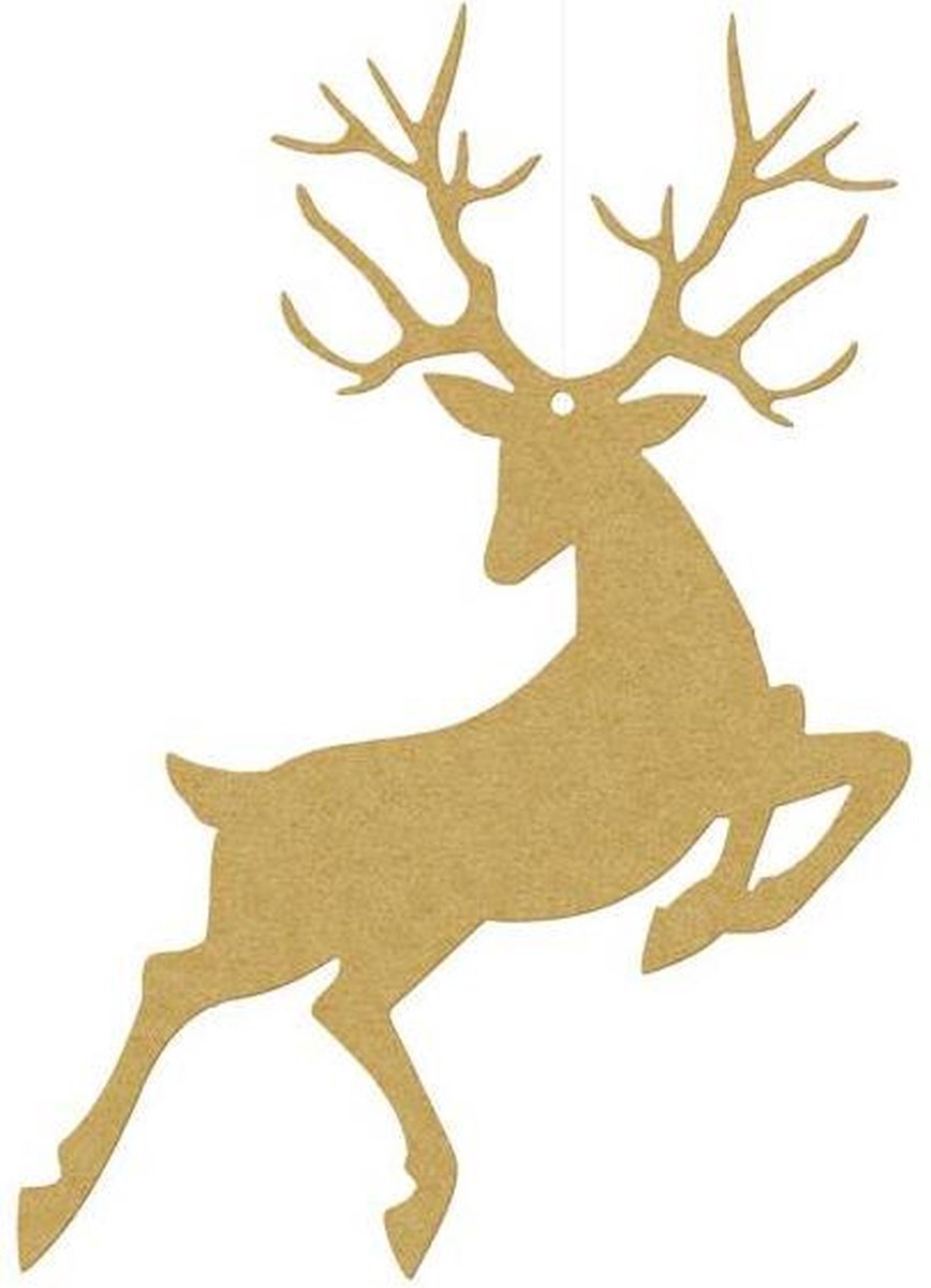 Ginger Ray - Ginger Ray - Decoratie Rudolf Goud (10 stuks)