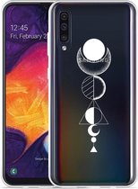 Galaxy A50 Hoesje Abstract Moon White - Designed by Cazy