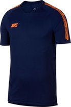Nike Breathe Squad 19 Shirt  Sportshirt - Maat S  - Mannen - blauw/oranje