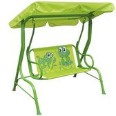 Bol.com vidaXL Kinderschommelstoel groen aanbieding