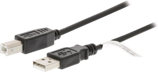 het doel hoffelijkheid Kampioenschap USB 2.0 Kabel USB A Male - USB-B Male 2.00 m Zwart | bol.com