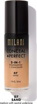 Milani Conceal + Perfect 2-in-1 Foundation + Concealer 07 Sand
