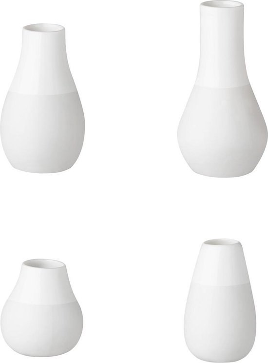 Ensemble de 4 vases blancs Räder