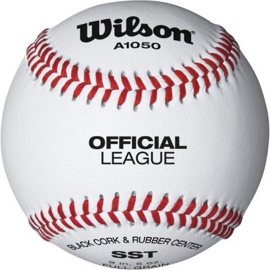 Wilson - Honkbal - MLB - WTA1030/50/60B - Official League Leren Honkbal Wit - 9 inch bol.com