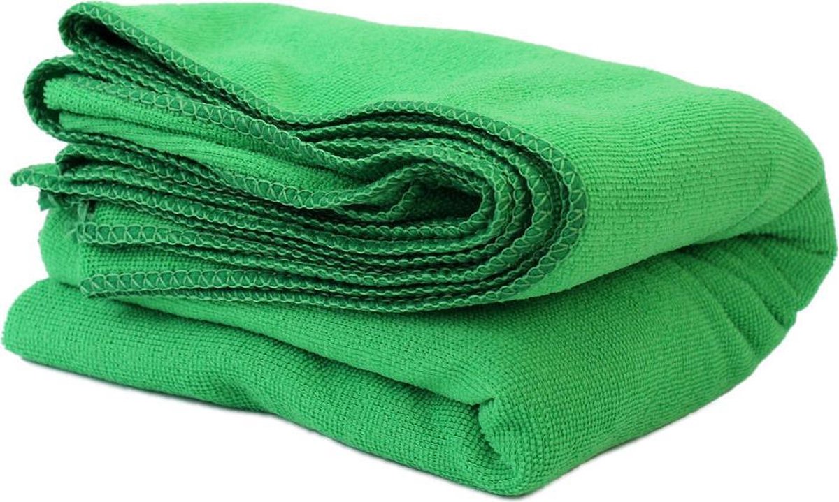 Luxe Microvezel Handdoek 70X140cm - Groen - Badhanddoek - Sneldrogend