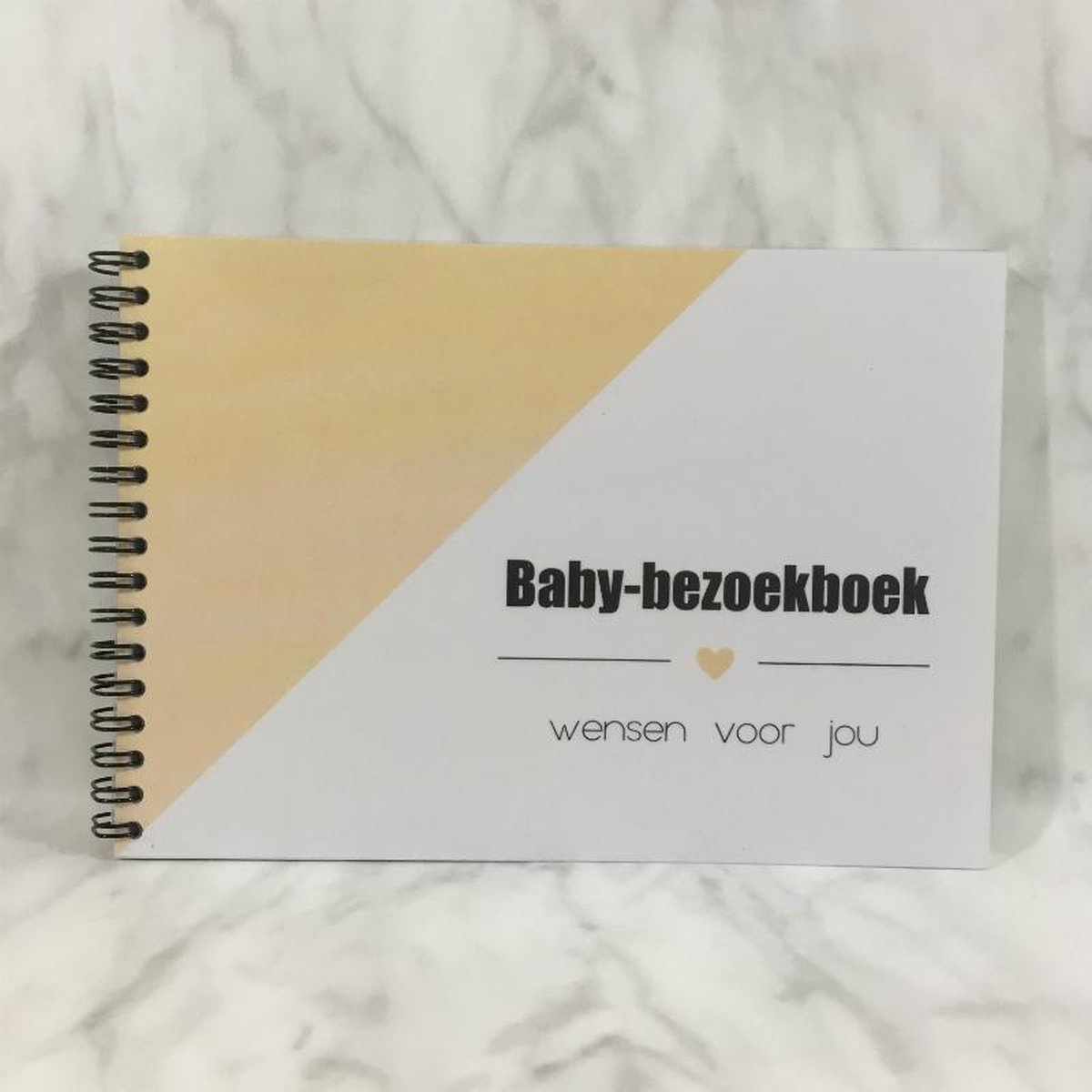 Invulboek 'Babybezoekboek' GEEL