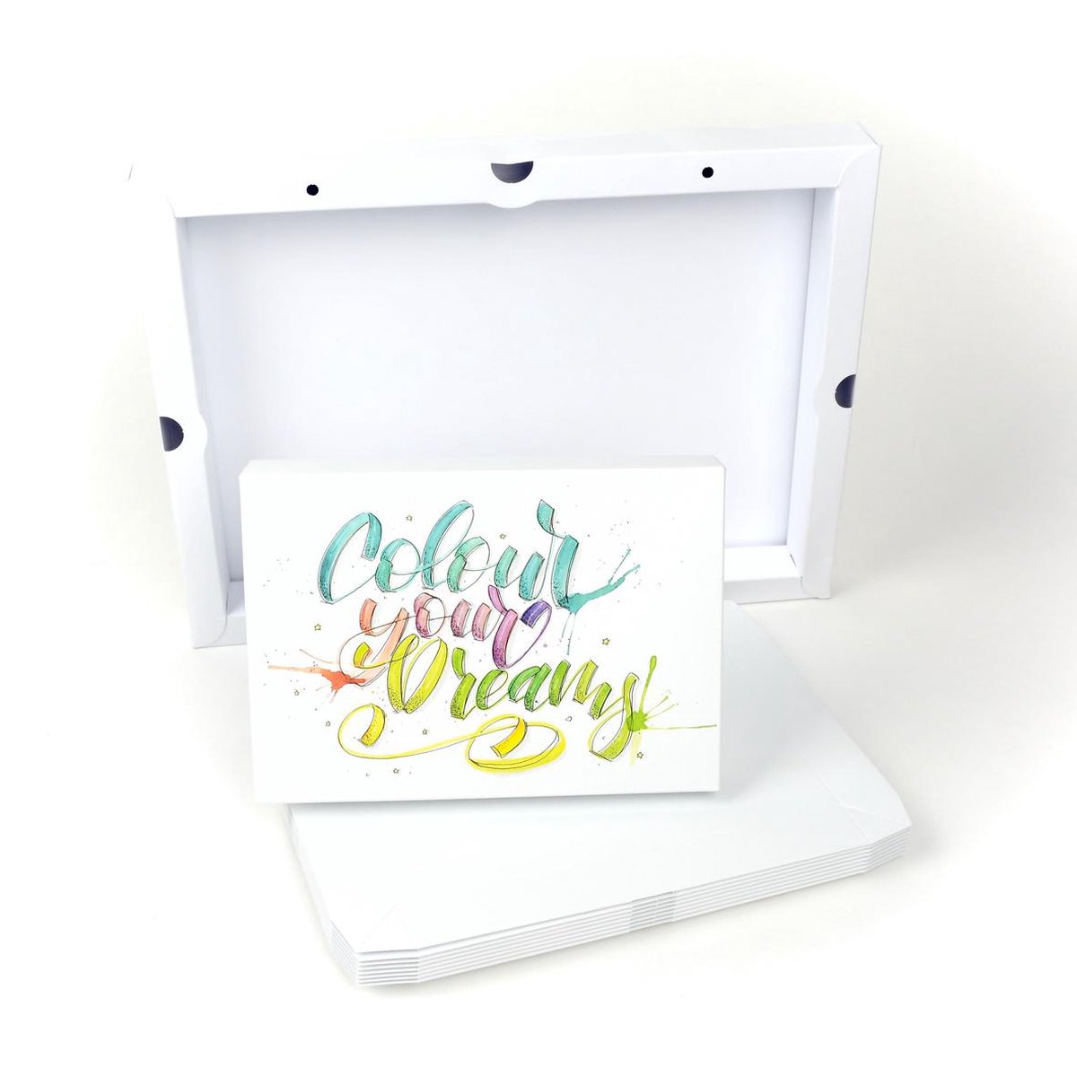 Schildersdoek | 21 x 14,8 cm | Wit karton | 350 g/m² |  DHZ | Frame | 10 stuks