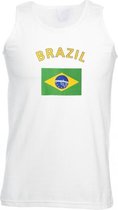 Witte heren tanktop Brazilie M