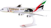 Herpa Airbus vliegtuig snap-fit Emirates- A380-800 united for wildlife #2