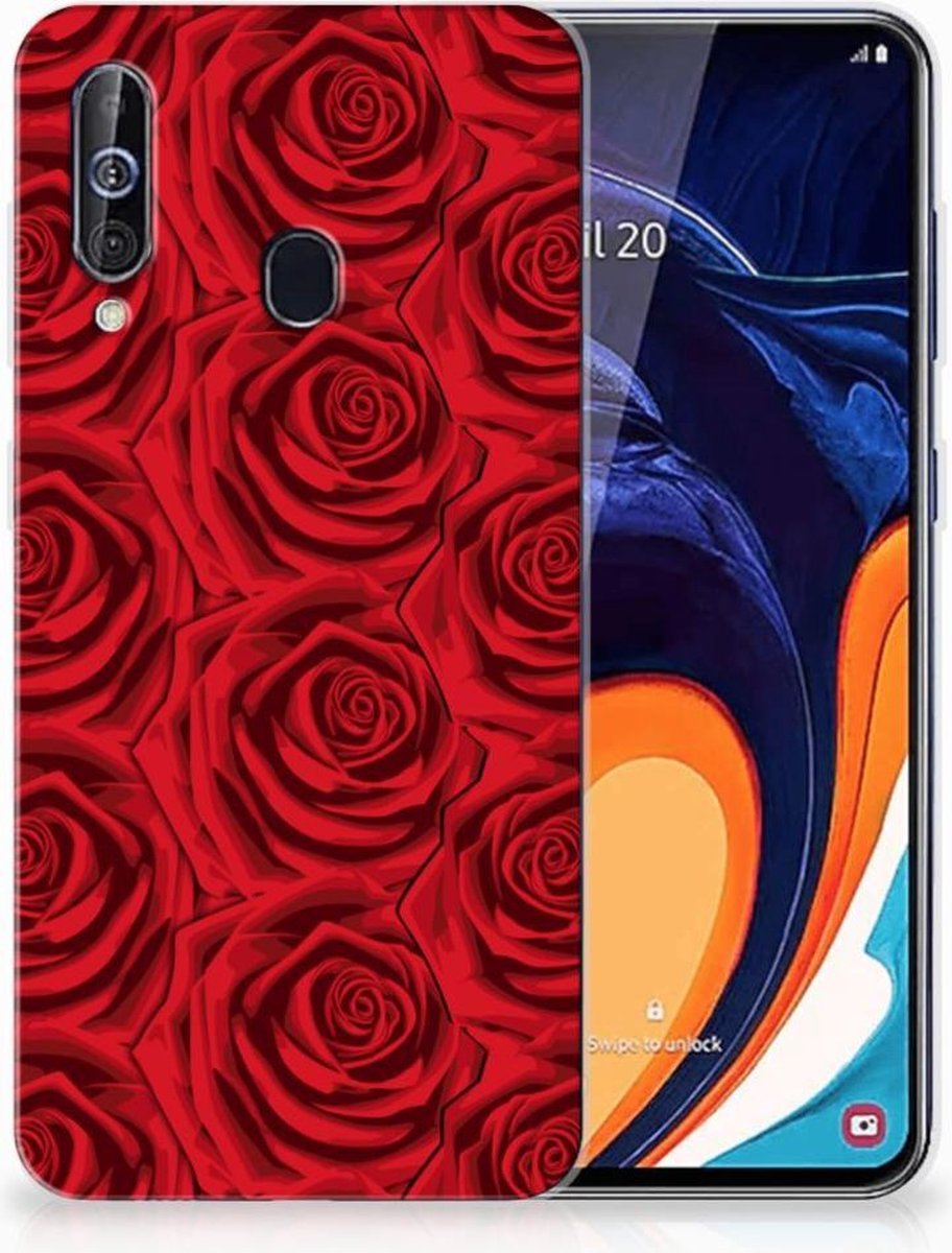 Samsung Galaxy A60 TPU Case Red Roses