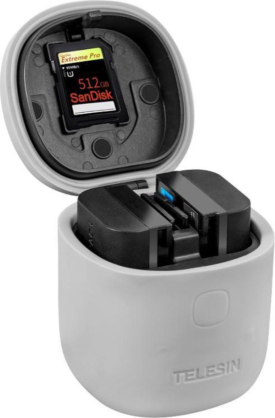 BOX 3in1 Dual SD-kaart Case + 2x LPE6 Batterij voor Canon 5D Mark II III... | bol.com