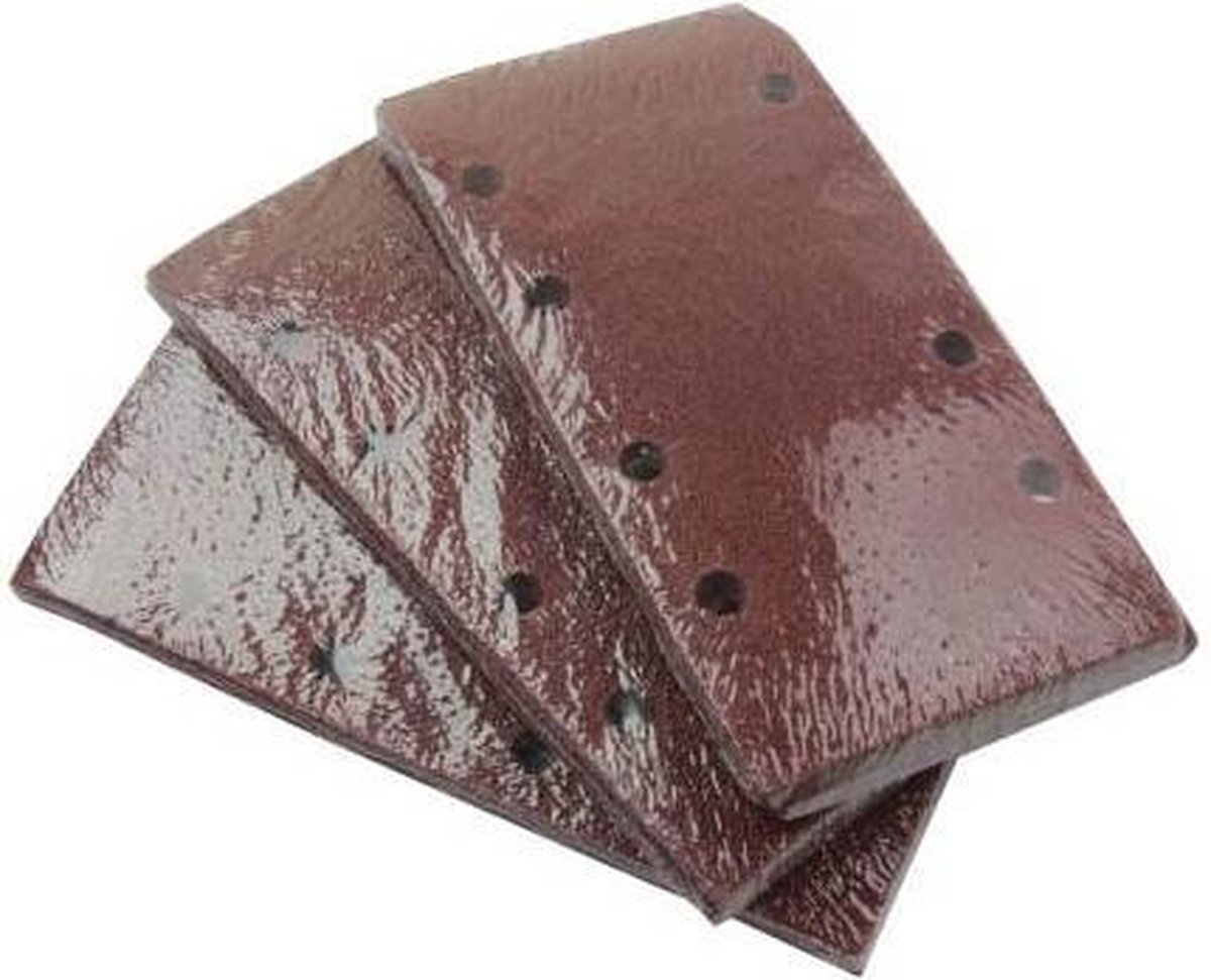 Schuurvel met klitteband 190 x 93 mm verschillende korrel groftes 10 stuks