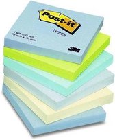 Post-It 654MLBA Memoblok Balanced 76X76mm - 6 blok a 100vel