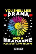 You Smell Like Drama And A Headache Please Get Away From Me - Notebook