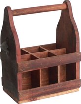 Raw Materials Factory flessenrek – Opbergbox -  6 vakken – Gerecycled hout