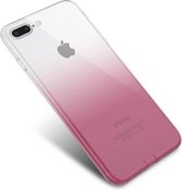 Apple iPhone X Back Cover Telefoonhoesje | iPhone Xs | Roze en Wit | TPU Hoesje