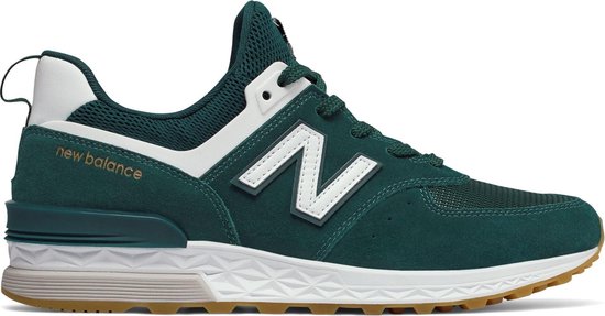 bord antwoord kennisgeving New Balance 574 Sport Sneakers - Maat 42.5 - Mannen - donker groen/wit |  bol.com