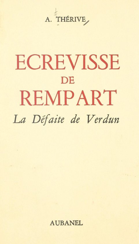 Écrevisse de rempart : la défaite de Verdun - cover