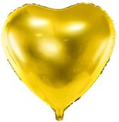 """Folie ballon Heart, 61cm, goud"""