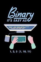 Binary It's Easy As 1 2 3 (1, 10, 11)