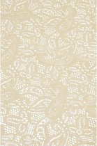 Buiten tafelkleed/tafellaken beige 140 x 260 cm rechthoekig - Tuintafelkleed tafeldecoratie