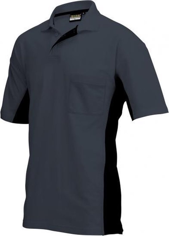 Polo Tricorp bicolore - 202002 - bleu royal-marine - taille XL