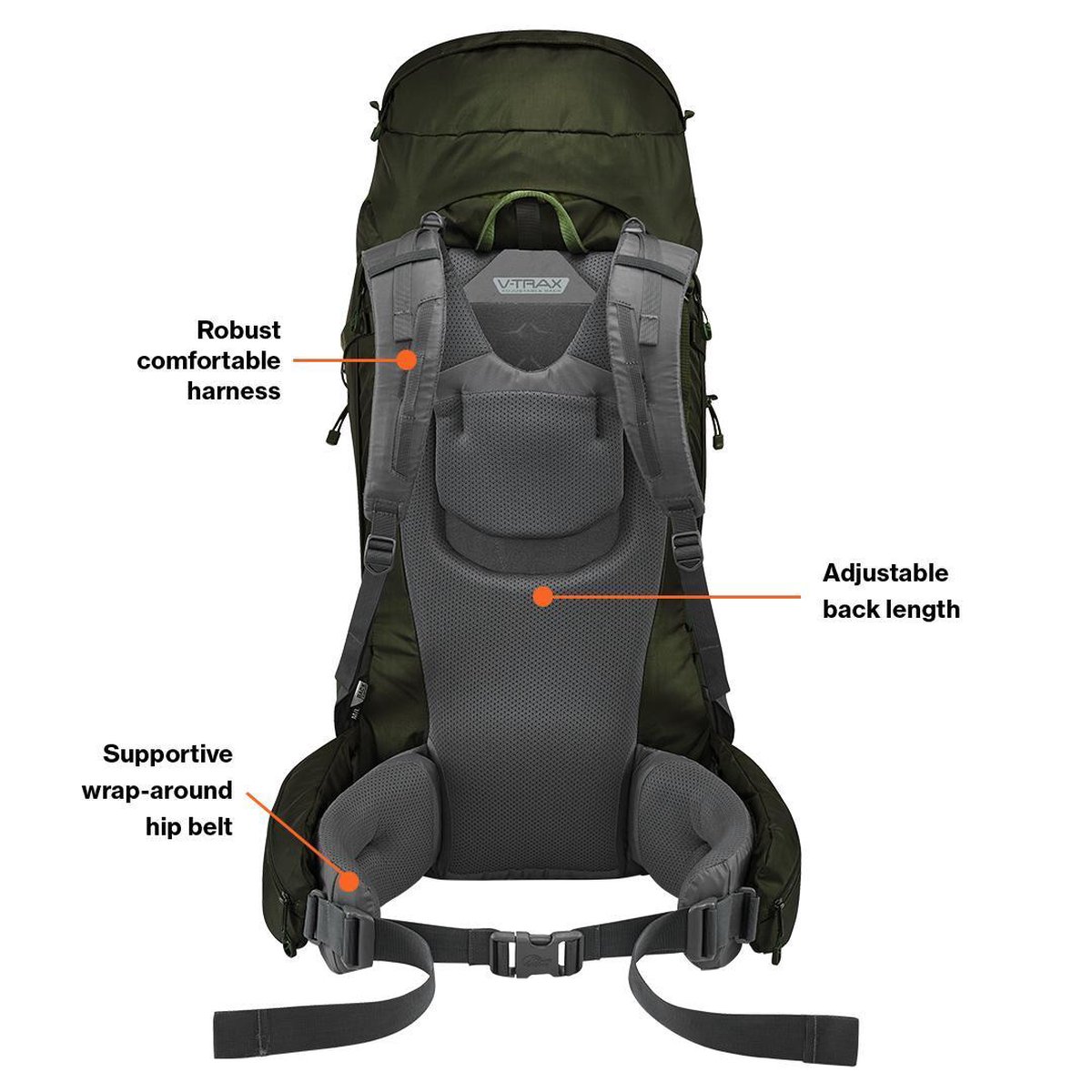 Lowe Alpine Diran ND 50:60l backpack dames - grijs - one size | bol.com