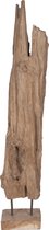 Teak houten standaard op voet - naturel-  18 x 7 x 105 cm
