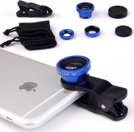 - PiX Series HD Clip Lens - 3-in-1 Fish Eye Lens