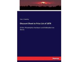 Discount Sheet to Price List of 1878