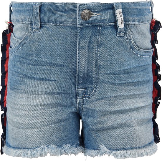 Retour Jeans Meisjes Shorts - Vintage Blue denim - Maat 116