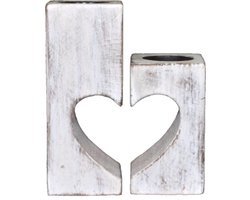 waxinelichthouder hout Woondecoratie