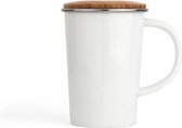 Bredemeijer - Mug à base de plantes Bambou - 400ml - Avec filtre - Blanc