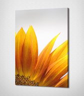 Yellow Flower Canvas - 40 x 30 cm - Bloemen - Schilderij - Canvas - Slaapkamer - Wanddecoratie  - Slaapkamer - Foto op canvas