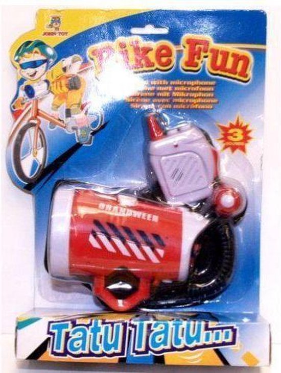 Bike fun Toeter sirene brandweer met microfoon | bol.com