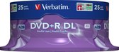 "Verbatim DVD+R DL 8,5GB 8x SP MATT SILVER SURFACE - Rohling"