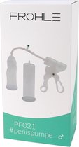 Fröhle GmbH – Medisch Gepatenteerde Penispomp met Anatomisch Correcte Cilinder – Complete Set -Transparant