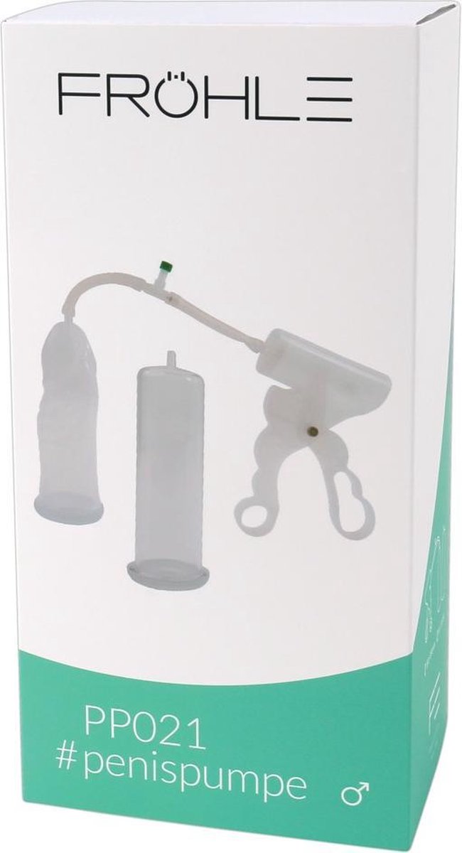 Goedkoopste Fröhle GmbH – Medisch Gepatenteerde Penispomp met Anatomisch Correcte Cilinder – Complete Set -Transparant