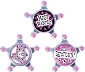 Amscan - Buttons - For girls that party! - 6st.