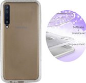 BackCover Layer TPU + PC Hoesje voor Samsung Galaxy A7 2018 Zilver