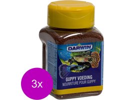 Darwin Guppy Voeding - Vissenvoer - 3 x 100 ml