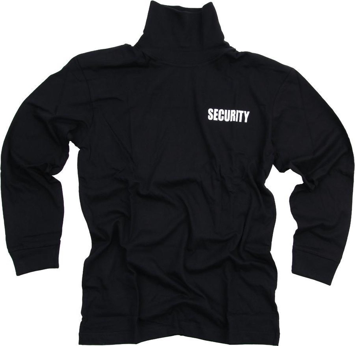 T-shirt security lange mouw Zwart