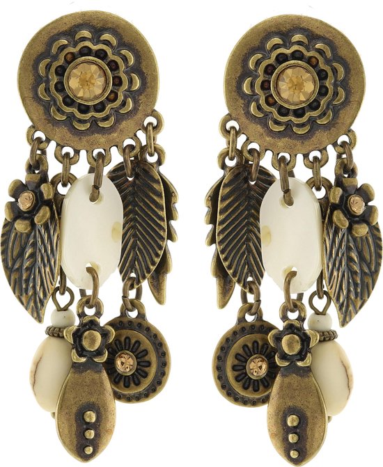 Behave® Clip oorbellen hangers veer goud-kleur 4,5 cm | bol.com
