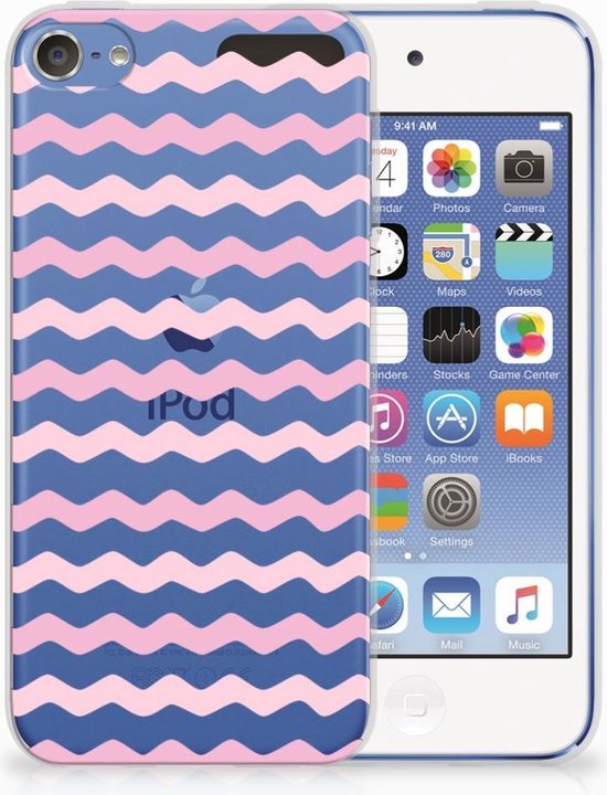 voorbeeld studie Inconsistent Apple iPod Touch 5 | 6 TPU-siliconen Hoesje Waves Roze | bol.com