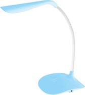 LED Bureaulamp tafellamp flexibel met touch dimmer (blauw)