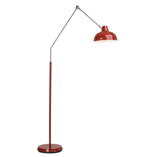 Brilliant - SHELLEY vloerlamp 94859/01 - E27 - rood | bol.com